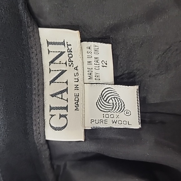 Vintage Gianni 100% Pure Wool Black Maxi Skirt - Picture 6 of 6